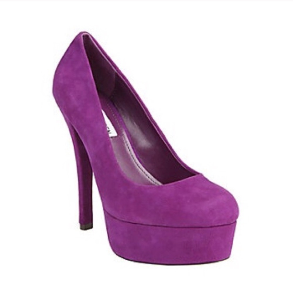 Steve Madden absolutt purple suede heels